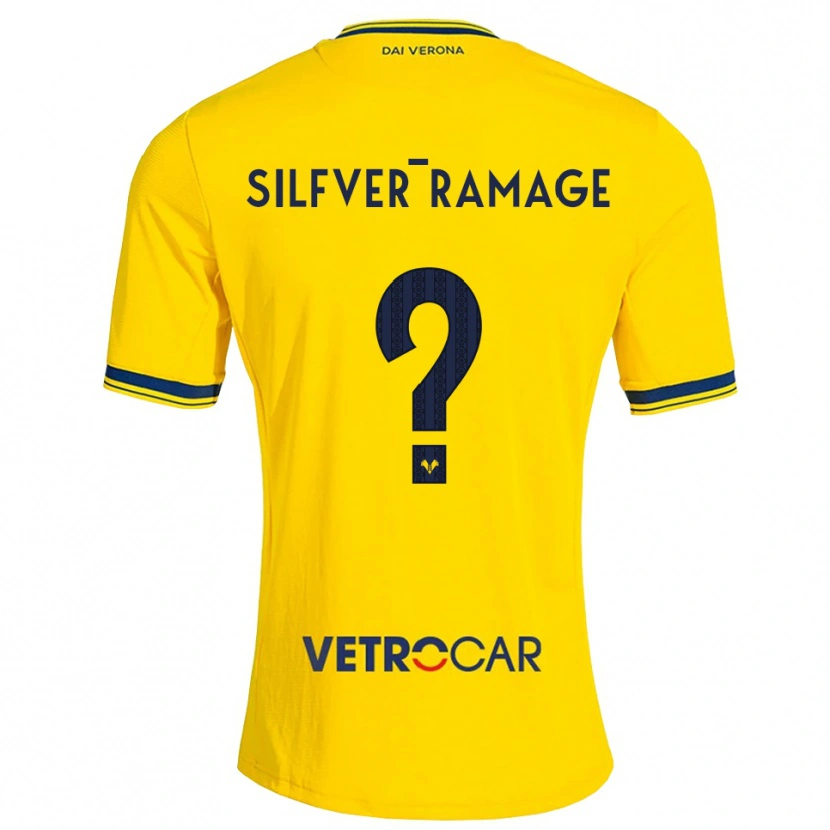 Danxen Pánské William Silfver-Ramage #0 Žlutá Červená Daleko Hráčské Dresy 2026/27 Dres