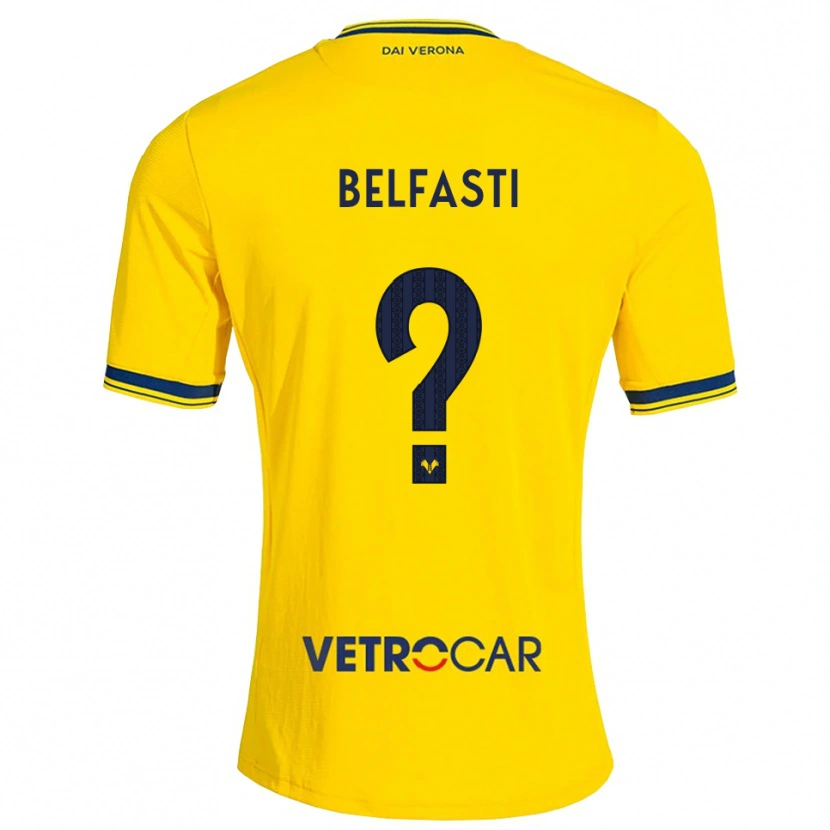 Danxen Pánské Vittorio Belfasti #0 Žlutá Červená Daleko Hráčské Dresy 2026/27 Dres