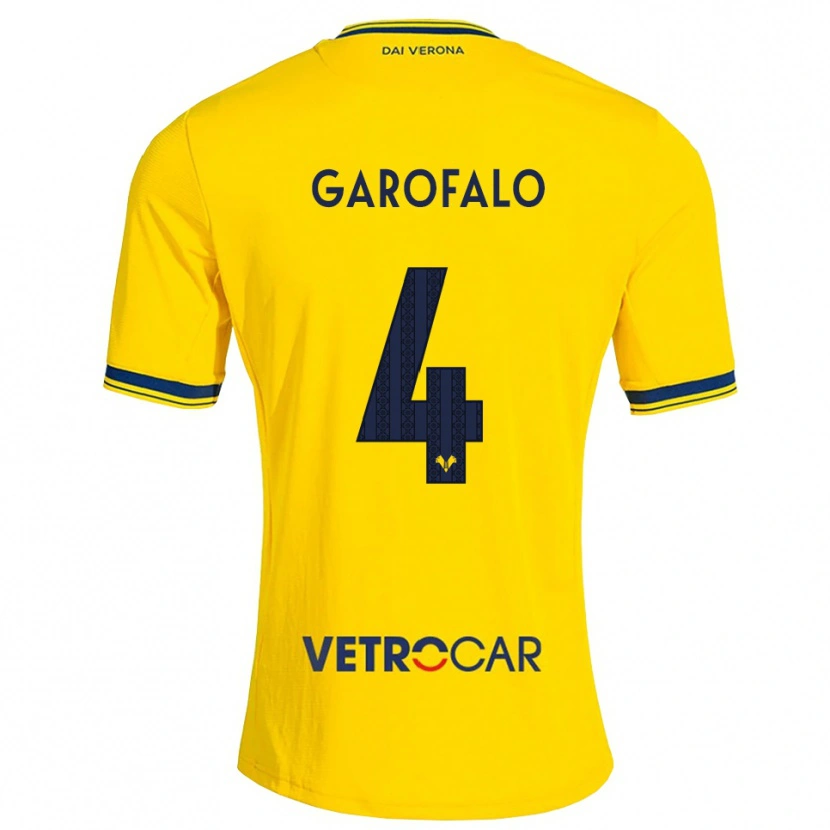 Danxen Pánské Lorenzo Garofalo #4 Žlutá Červená Daleko Hráčské Dresy 2026/27 Dres