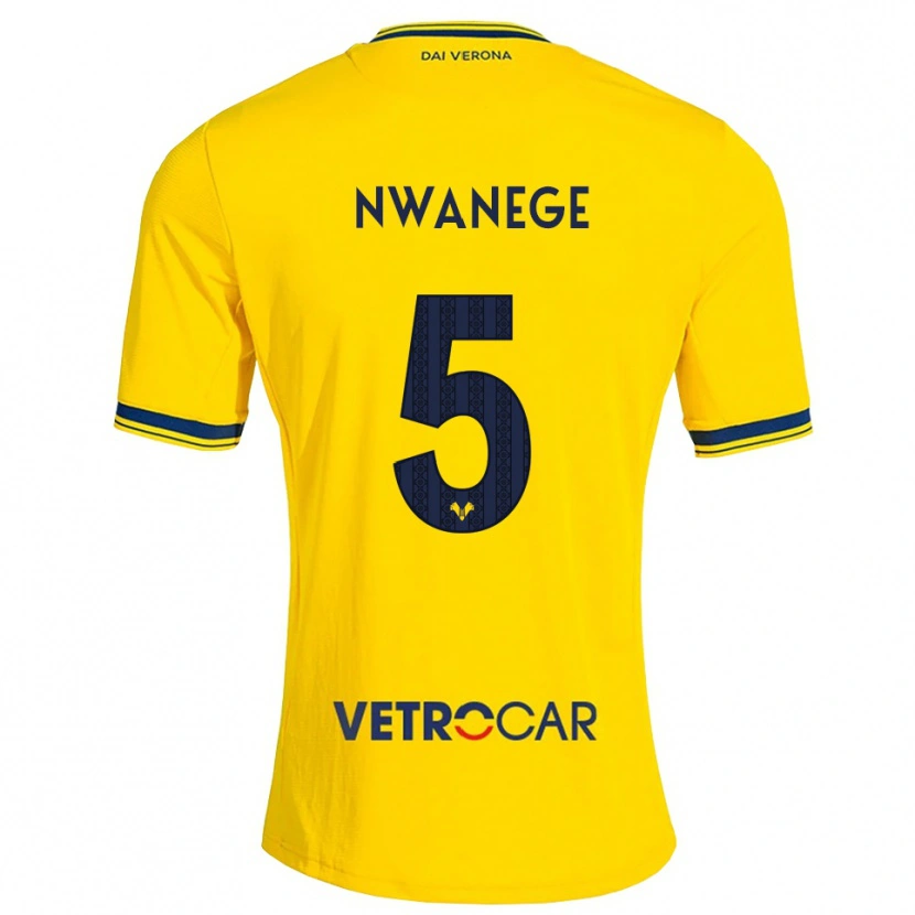 Danxen Pánské Karlson Nwanege #5 Žlutá Červená Daleko Hráčské Dresy 2026/27 Dres