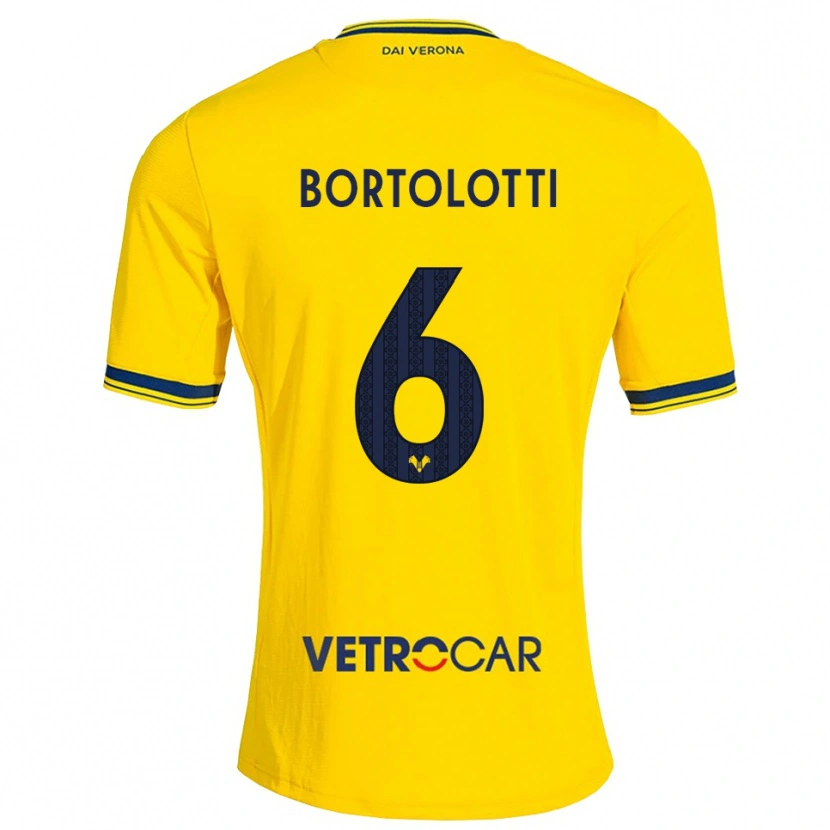 Danxen Pánské Marco Bortolotti #6 Žlutá Červená Daleko Hráčské Dresy 2026/27 Dres