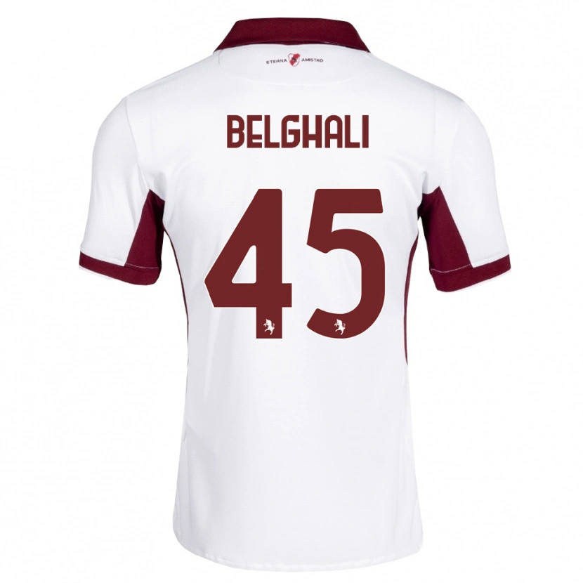 Danxen Pánské Rafik Belghali #45 Tmavě Červená Bílá Červená Daleko Hráčské Dresy 2026/27 Dres