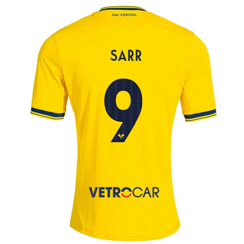Danxen Pánské Amin Sarr #9 Žlutá Červená Daleko Hráčské Dresy 2026/27 Dres