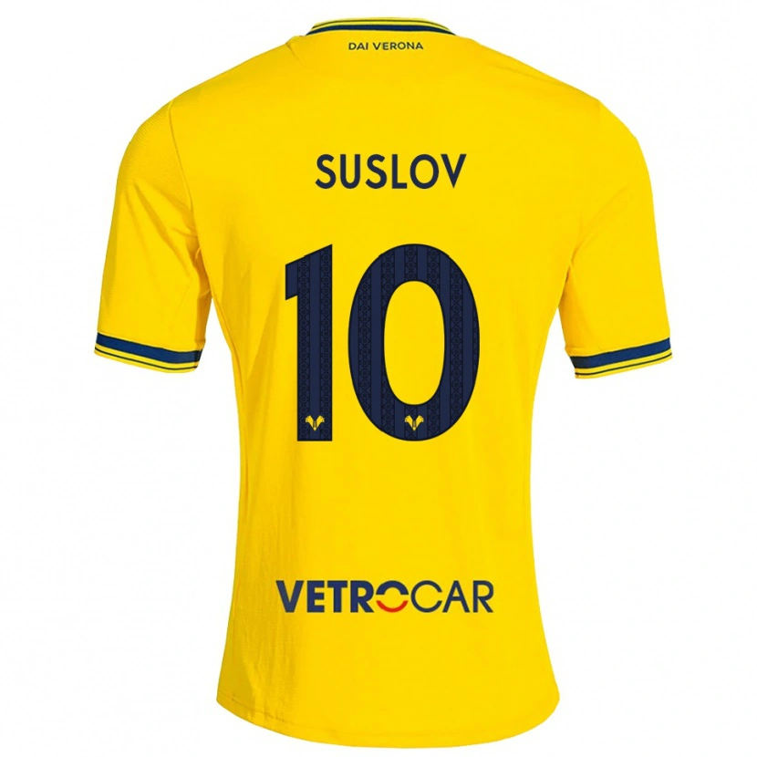 Danxen Pánské Tomas Suslov #10 Žlutá Červená Daleko Hráčské Dresy 2026/27 Dres