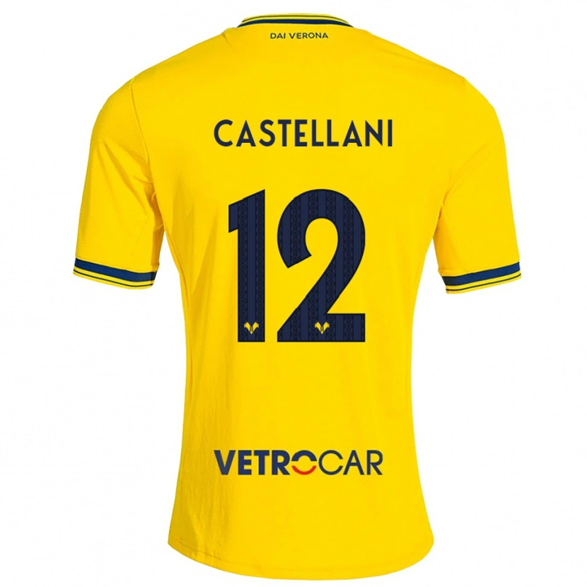 Danxen Pánské Zeno Castellani #12 Žlutá Červená Daleko Hráčské Dresy 2026/27 Dres