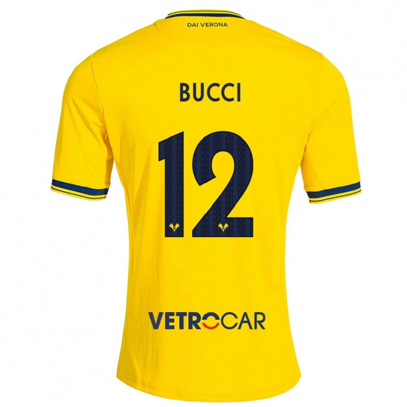 Danxen Pánské Irene Bucci #12 Žlutá Červená Daleko Hráčské Dresy 2026/27 Dres