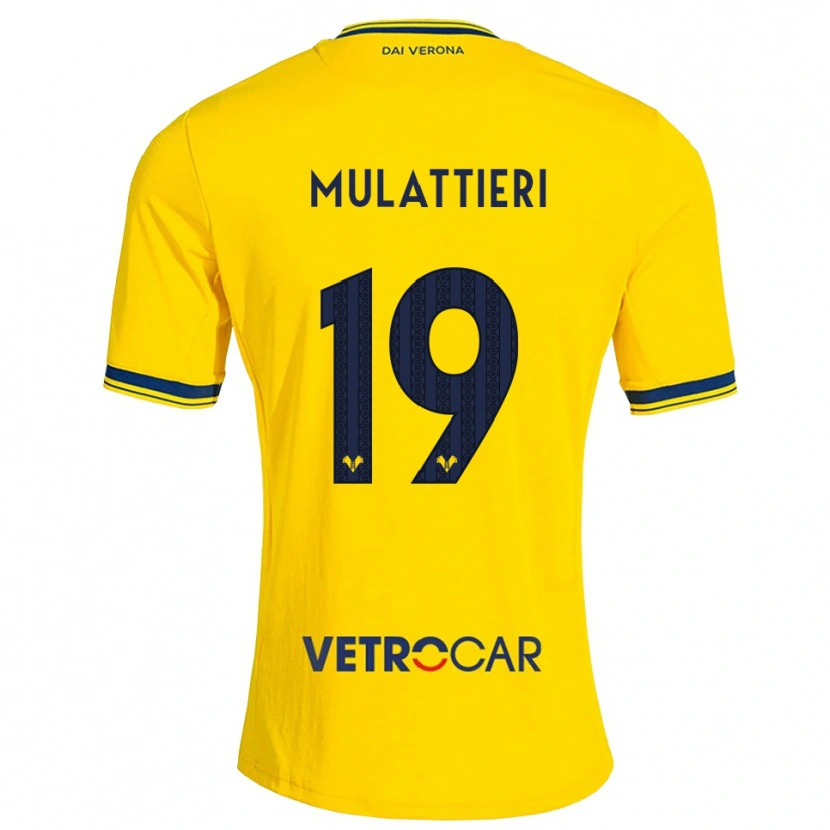 Danxen Pánské Samuele Mulattieri #19 Žlutá Červená Daleko Hráčské Dresy 2026/27 Dres
