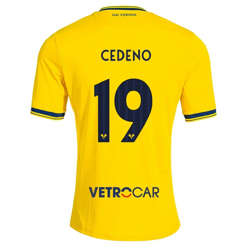 Danxen Pánské Lineth Cedeno #19 Žlutá Červená Daleko Hráčské Dresy 2026/27 Dres