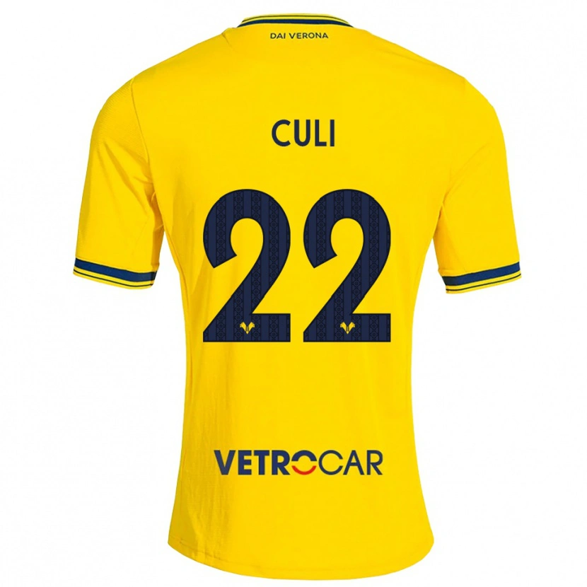 Danxen Pánské Daniel Culi #22 Žlutá Červená Daleko Hráčské Dresy 2026/27 Dres