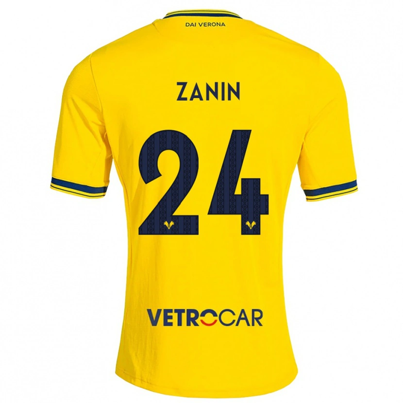 Danxen Pánské David Zanin #24 Žlutá Červená Daleko Hráčské Dresy 2026/27 Dres