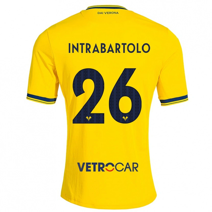 Danxen Pánské Denis Intrabartolo #26 Žlutá Červená Daleko Hráčské Dresy 2026/27 Dres
