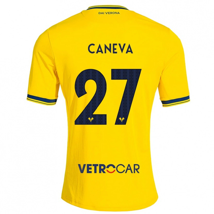 Danxen Pánské Elia Caneva #27 Žlutá Červená Daleko Hráčské Dresy 2026/27 Dres