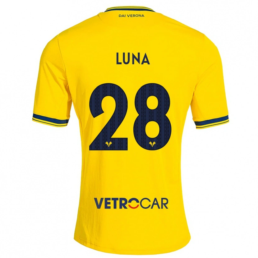 Danxen Pánské Agustín Luna #28 Žlutá Červená Daleko Hráčské Dresy 2026/27 Dres