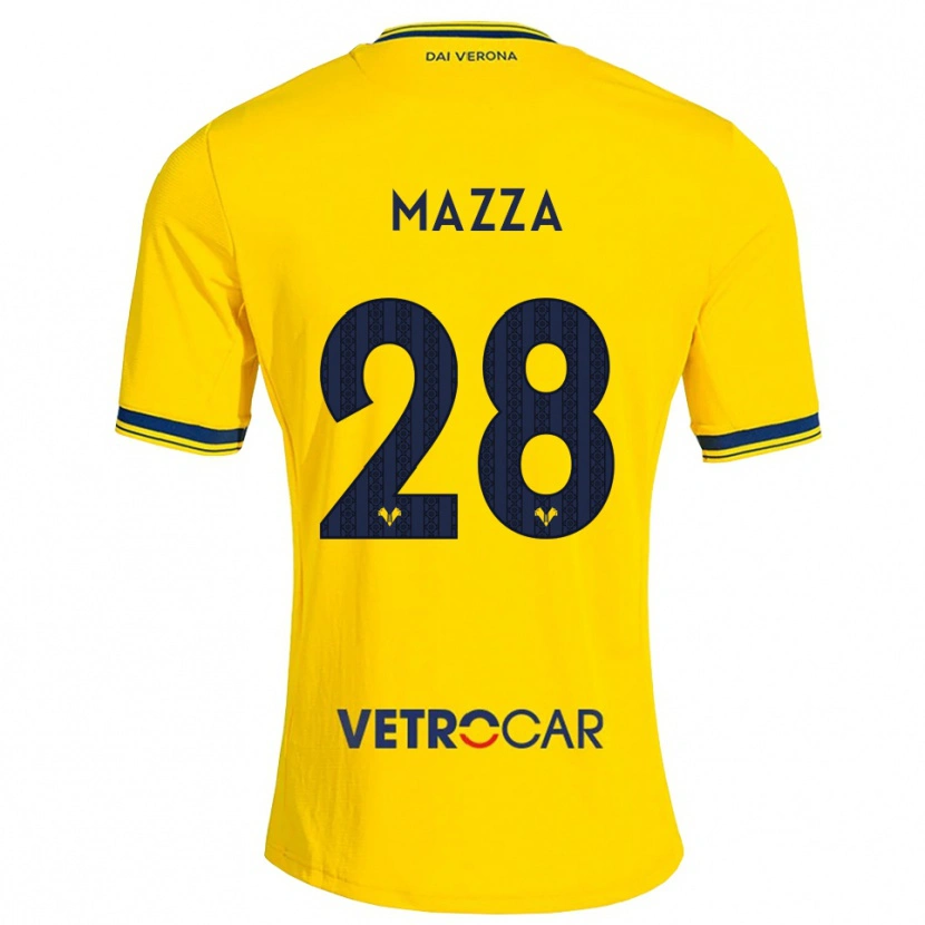 Danxen Pánské Vittoria Karol Mazza #28 Žlutá Červená Daleko Hráčské Dresy 2026/27 Dres