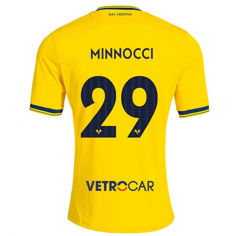 Danxen Pánské Valerio Minnocci #29 Žlutá Červená Daleko Hráčské Dresy 2026/27 Dres