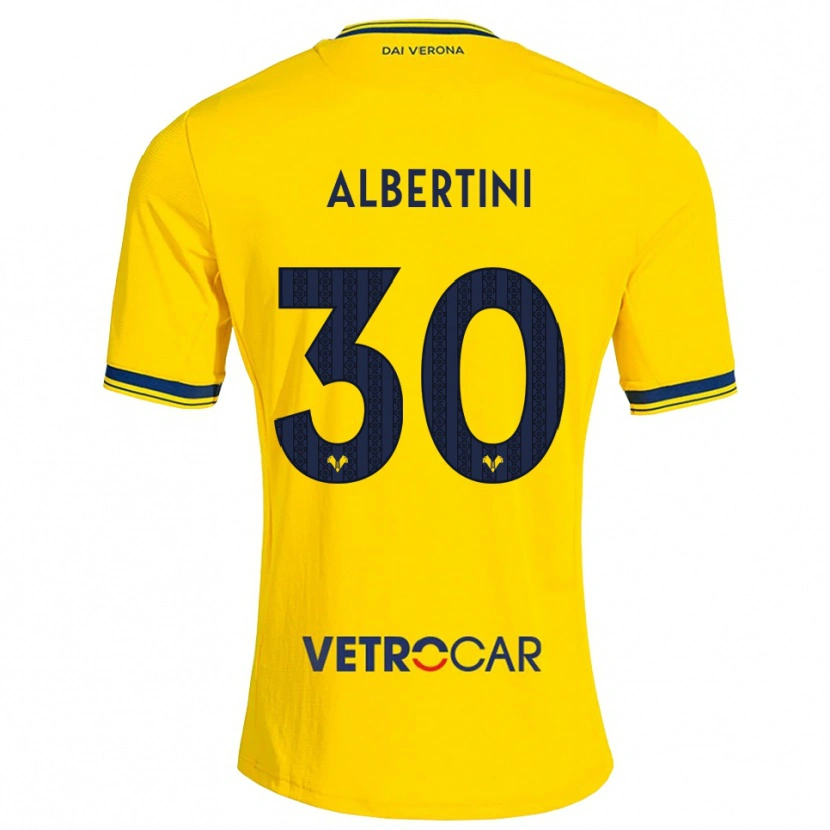 Danxen Pánské Francesco Albertini #30 Žlutá Červená Daleko Hráčské Dresy 2026/27 Dres