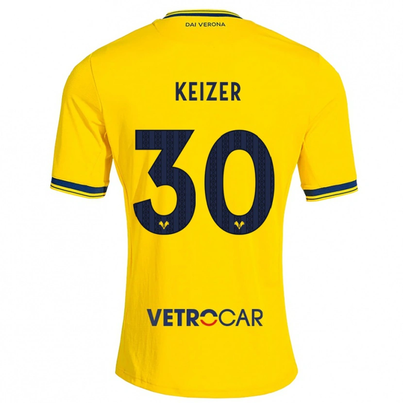 Danxen Pánské Fanny Keizer #30 Žlutá Červená Daleko Hráčské Dresy 2026/27 Dres