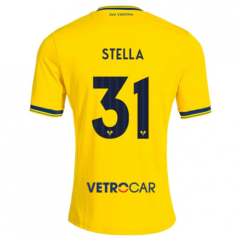 Danxen Pánské Kevin Stella #31 Žlutá Červená Daleko Hráčské Dresy 2026/27 Dres