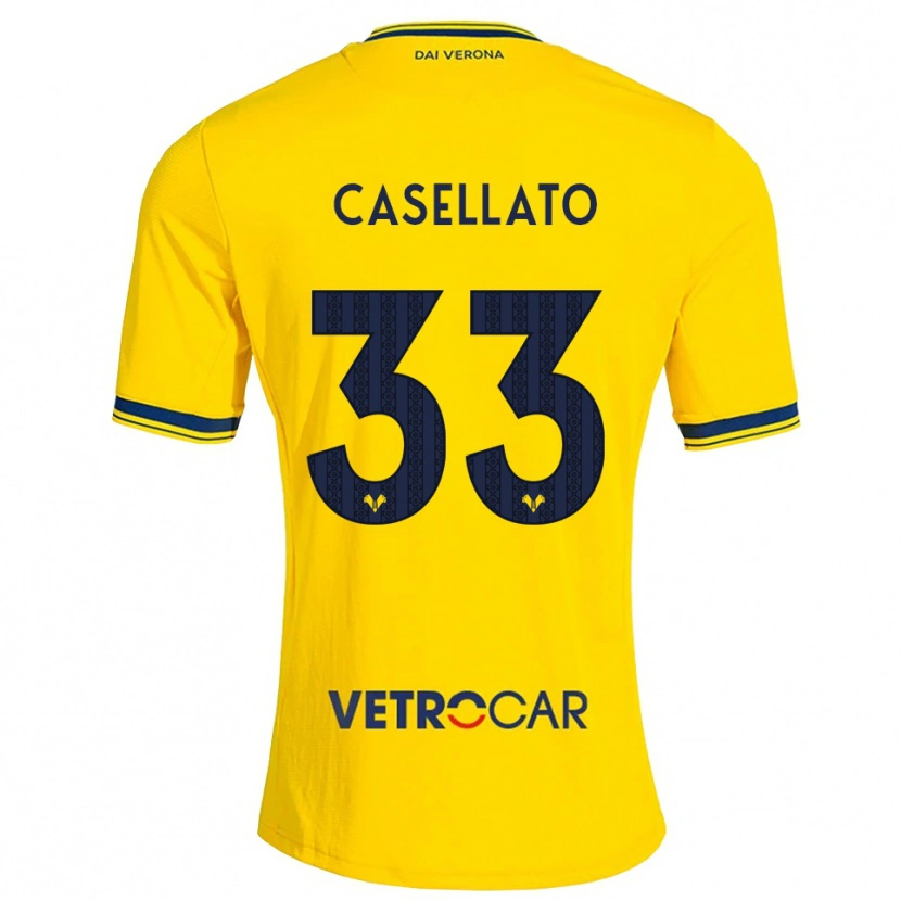 Danxen Pánské Elisa Casellato #33 Žlutá Červená Daleko Hráčské Dresy 2026/27 Dres