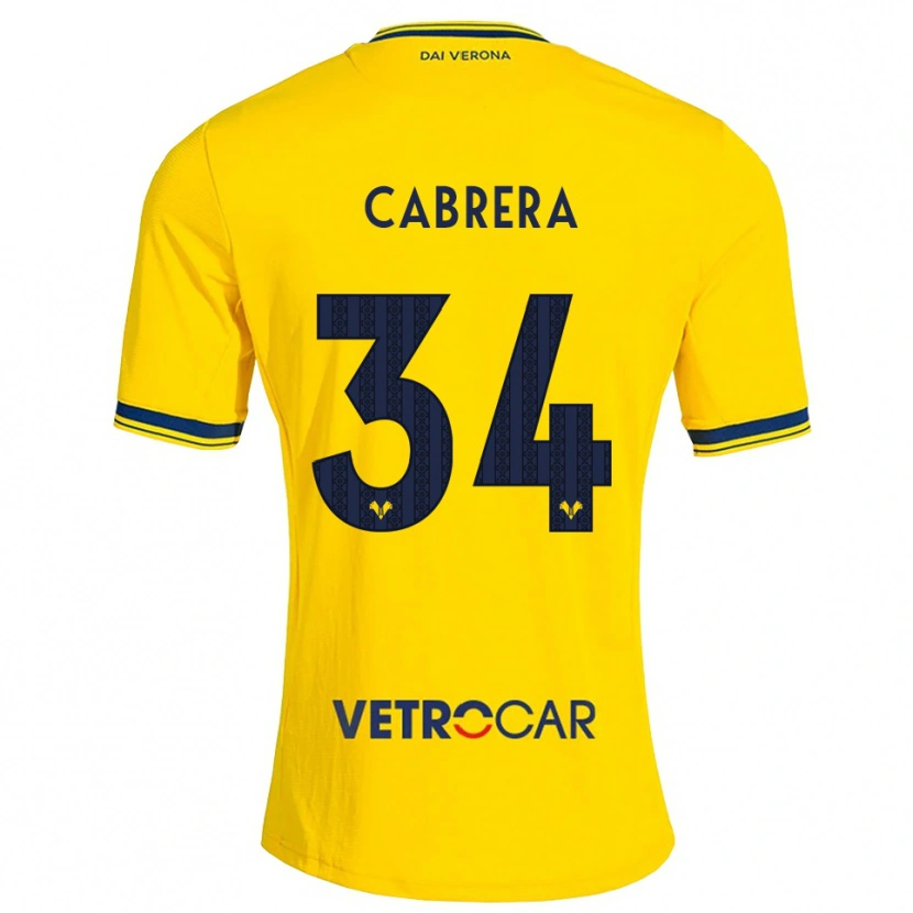 Danxen Pánské Ilena Cabrera #34 Žlutá Červená Daleko Hráčské Dresy 2026/27 Dres