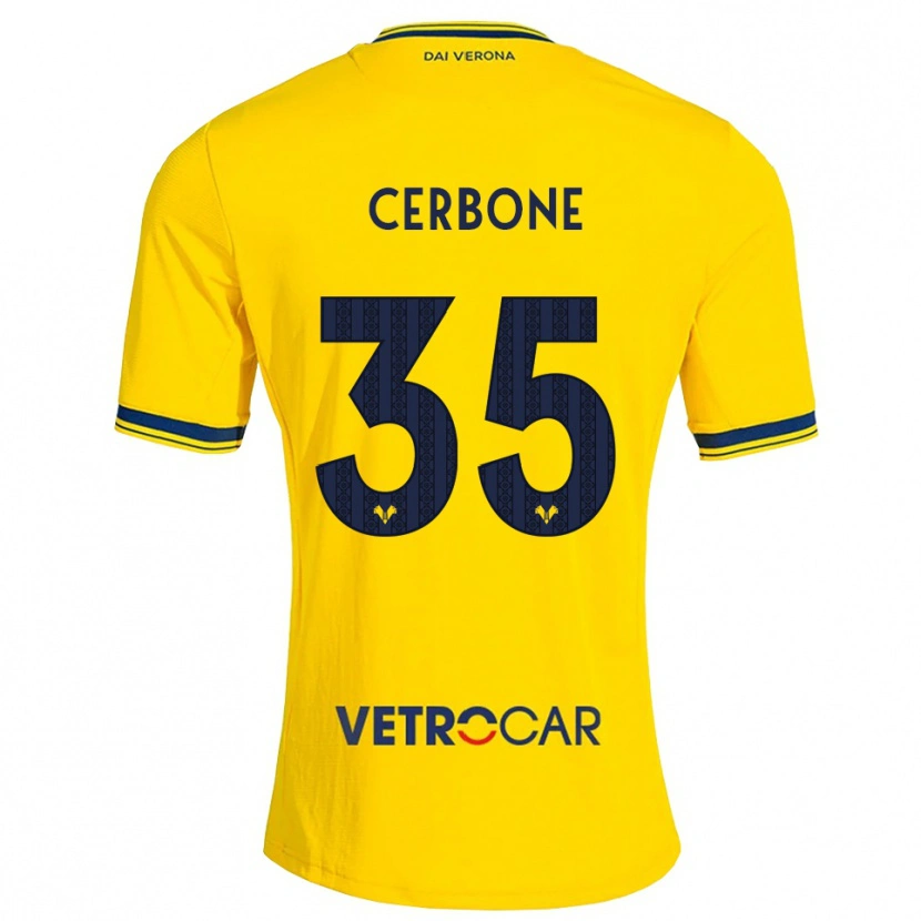 Danxen Pánské Salvatore Cerbone #35 Žlutá Červená Daleko Hráčské Dresy 2026/27 Dres