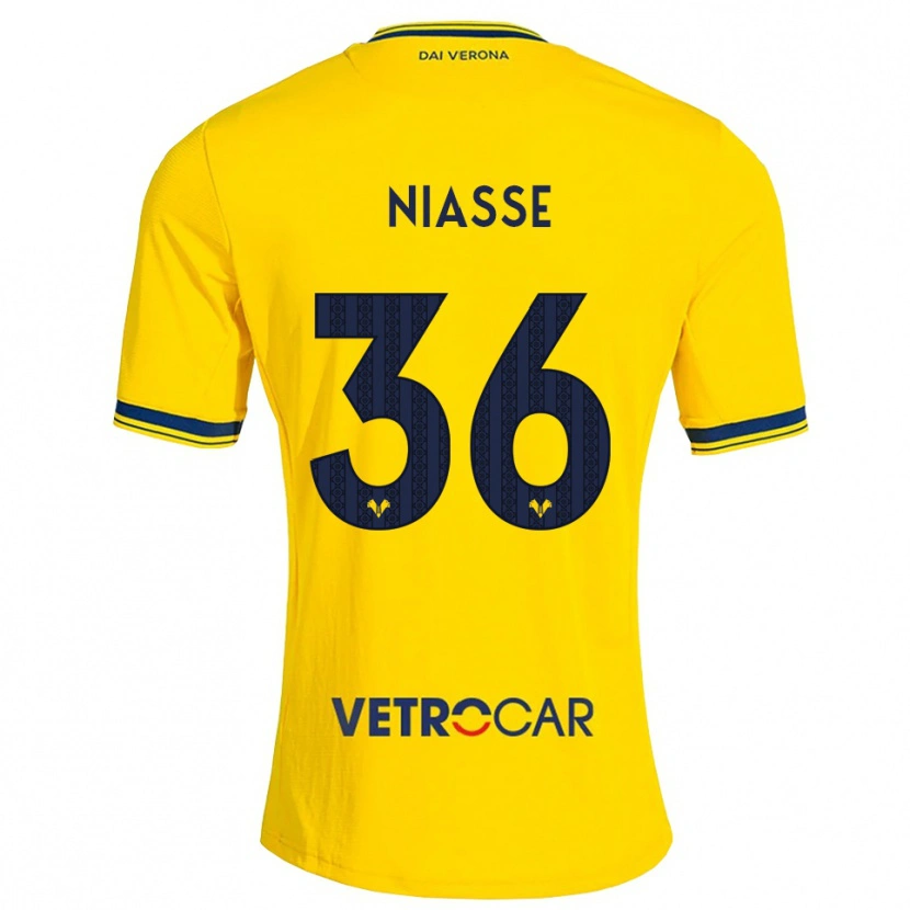 Danxen Pánské Cheikh Niasse #36 Žlutá Červená Daleko Hráčské Dresy 2026/27 Dres