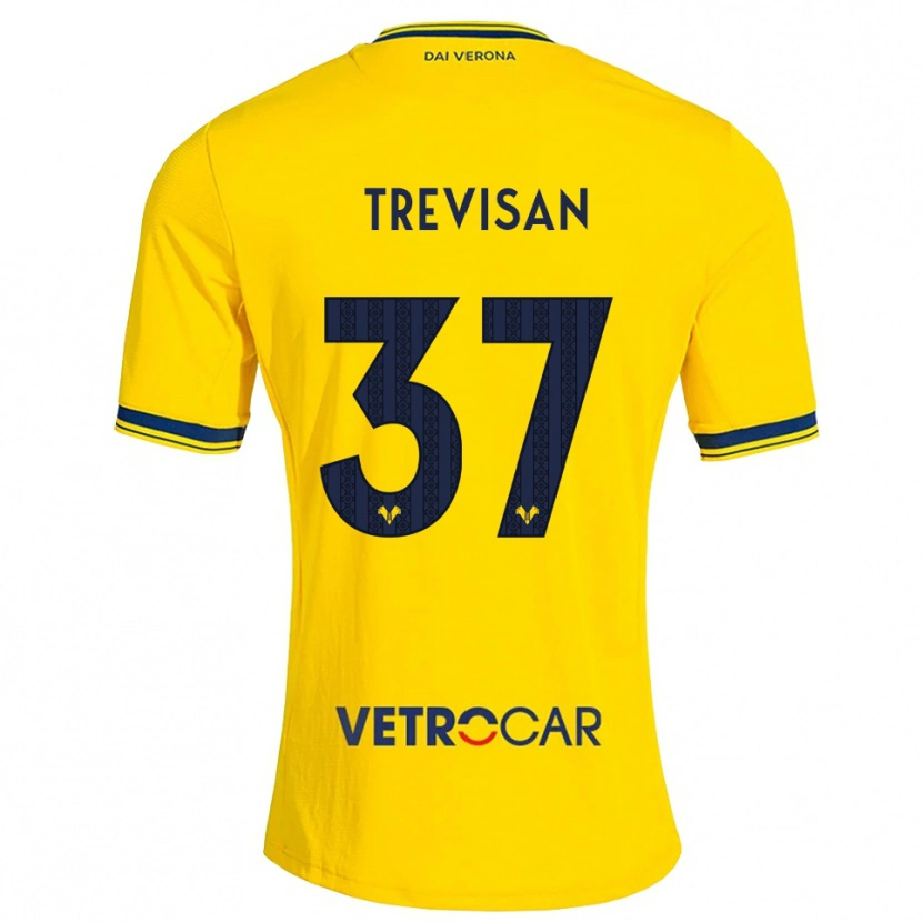 Danxen Pánské Michael Trevisan #37 Žlutá Červená Daleko Hráčské Dresy 2026/27 Dres
