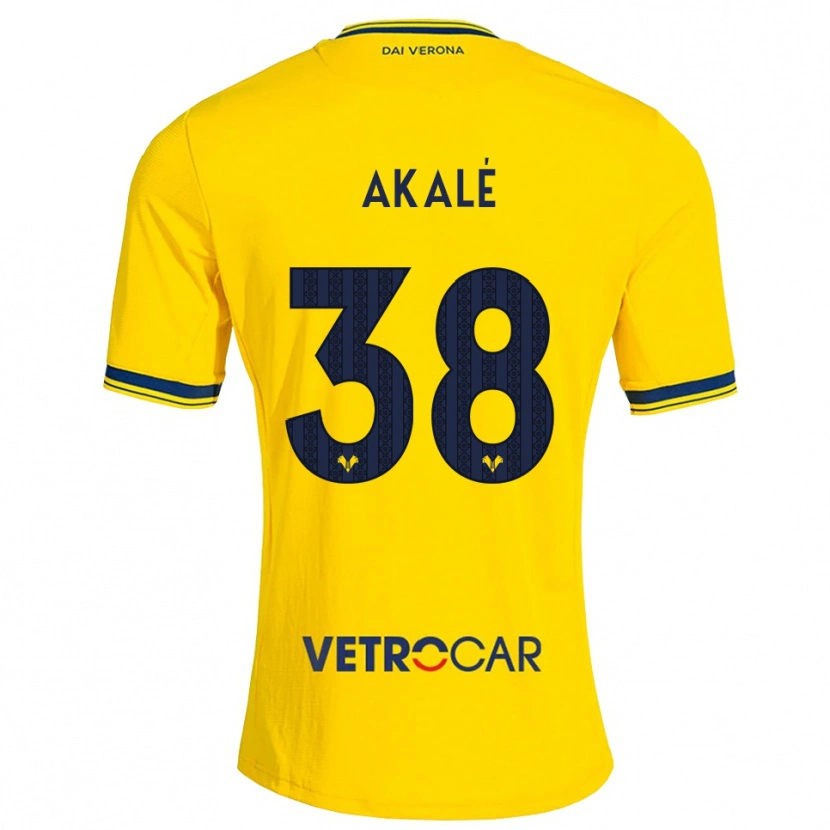 Danxen Pánské Ruben Akalé #38 Žlutá Červená Daleko Hráčské Dresy 2026/27 Dres