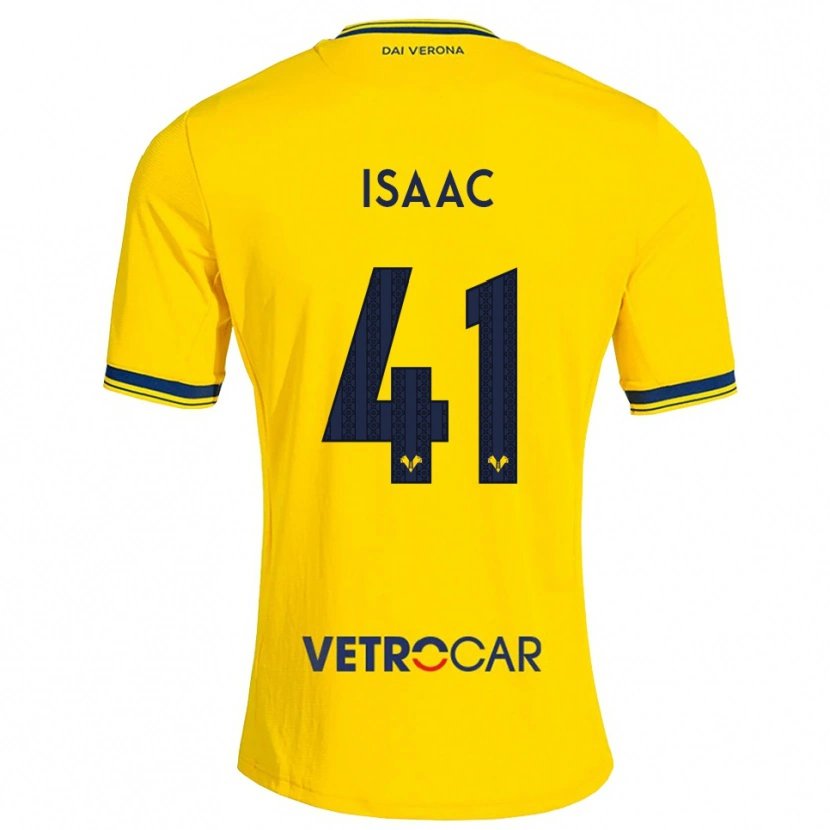 Danxen Pánské Isaac Aguiar Tomich #41 Žlutá Červená Daleko Hráčské Dresy 2026/27 Dres