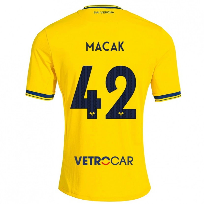 Danxen Pánské Tian Macak #42 Žlutá Červená Daleko Hráčské Dresy 2026/27 Dres