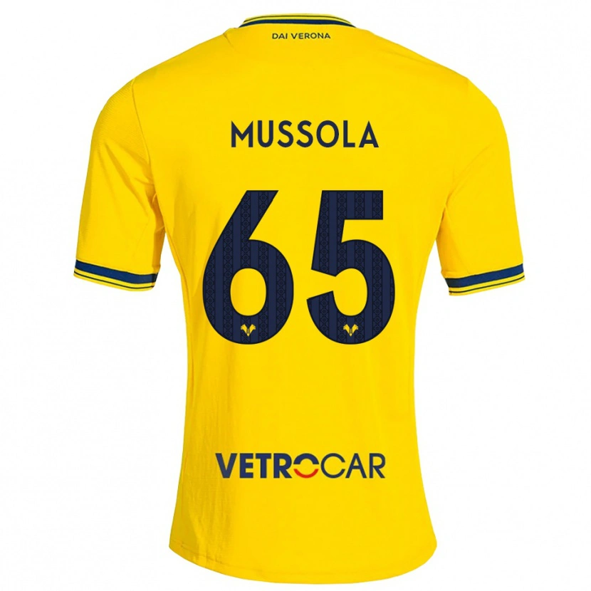 Danxen Pánské Matteo Mussola #65 Žlutá Červená Daleko Hráčské Dresy 2026/27 Dres