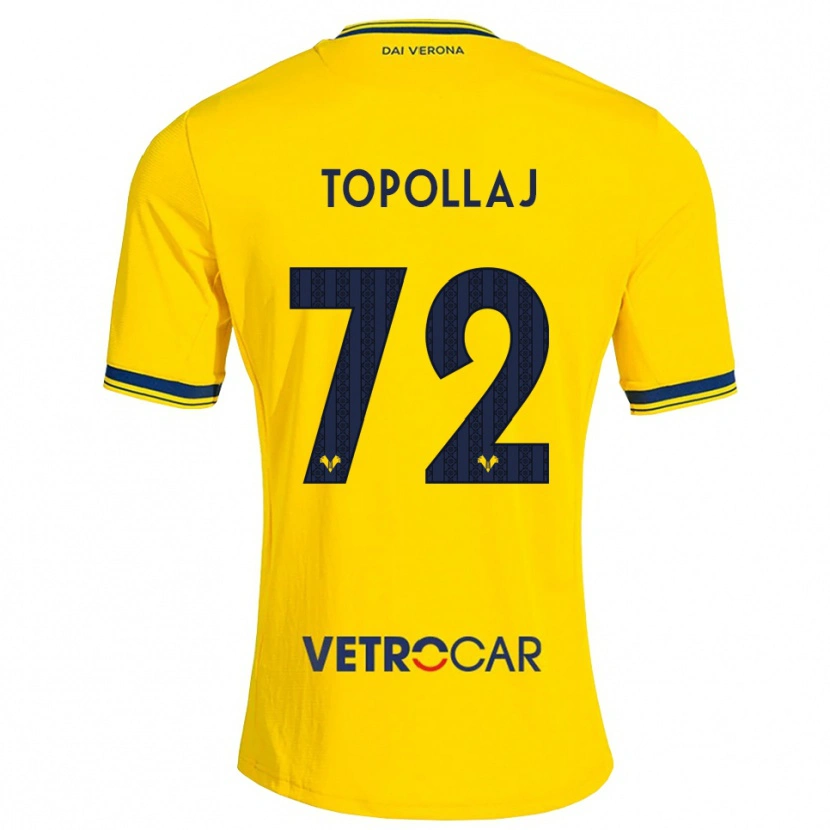Danxen Pánské Mark Topollaj #72 Žlutá Červená Daleko Hráčské Dresy 2026/27 Dres