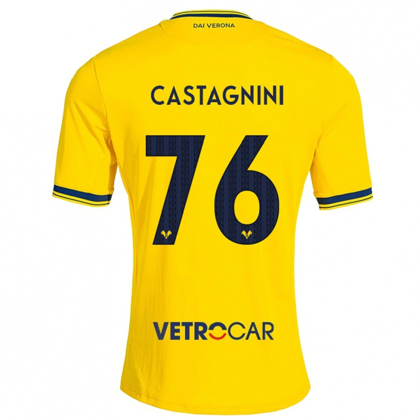 Danxen Pánské Mirko Castagnini #76 Žlutá Červená Daleko Hráčské Dresy 2026/27 Dres