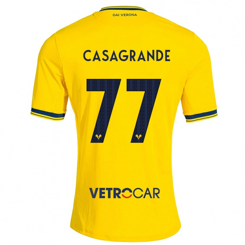 Danxen Pánské Tommaso Casagrande #77 Žlutá Červená Daleko Hráčské Dresy 2026/27 Dres
