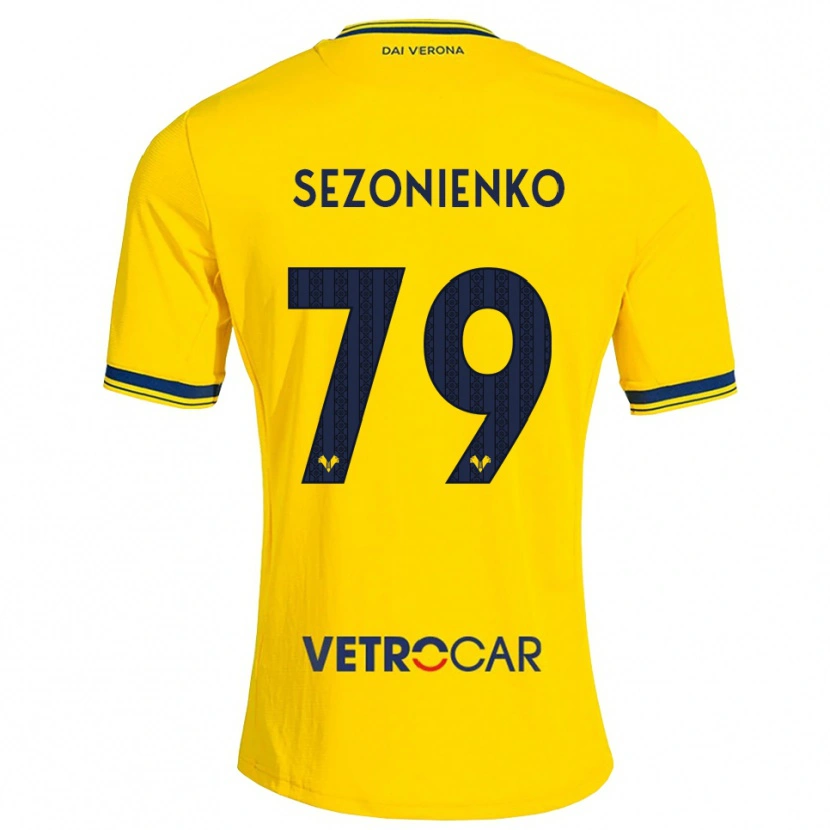 Danxen Pánské Kacper Sezonienko #79 Žlutá Červená Daleko Hráčské Dresy 2026/27 Dres