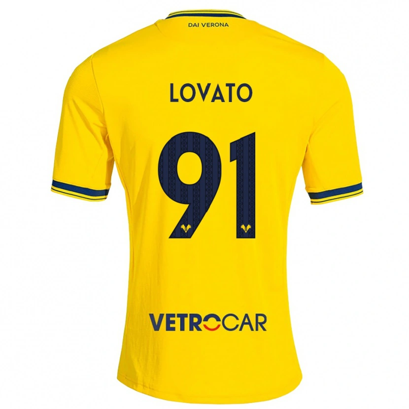 Danxen Pánské Enrico Lovato #91 Žlutá Červená Daleko Hráčské Dresy 2026/27 Dres