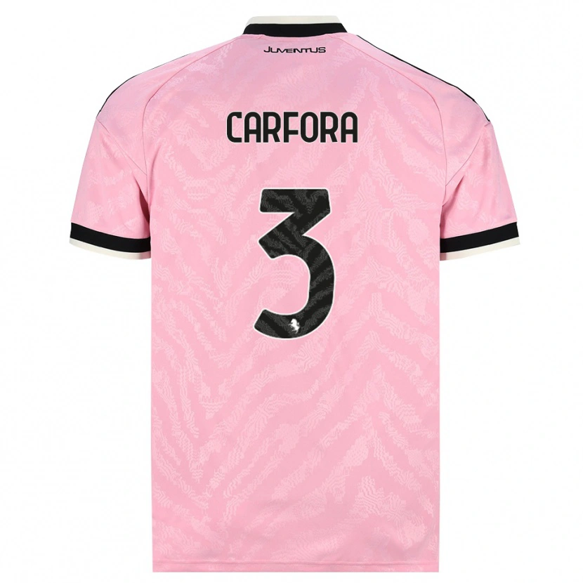 Danxen Pánské Riccardo Carfora #3 Růžová Černá Daleko Hráčské Dresy 2026/27 Dres