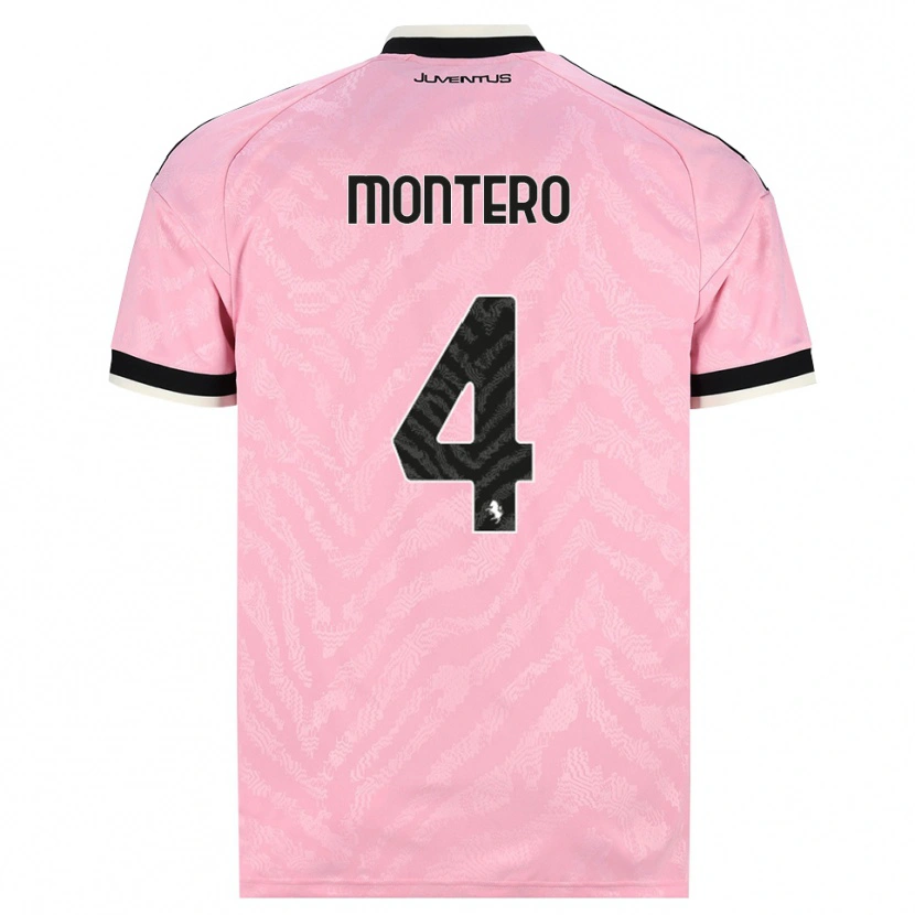 Danxen Pánské Alfonso Montero #4 Růžová Černá Daleko Hráčské Dresy 2026/27 Dres