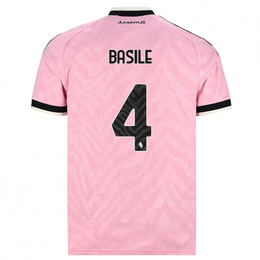 Danxen Pánské Piergiorgio Basile #4 Růžová Černá Daleko Hráčské Dresy 2026/27 Dres