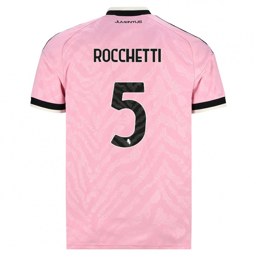 Danxen Pánské Edoardo Rocchetti #5 Růžová Černá Daleko Hráčské Dresy 2026/27 Dres