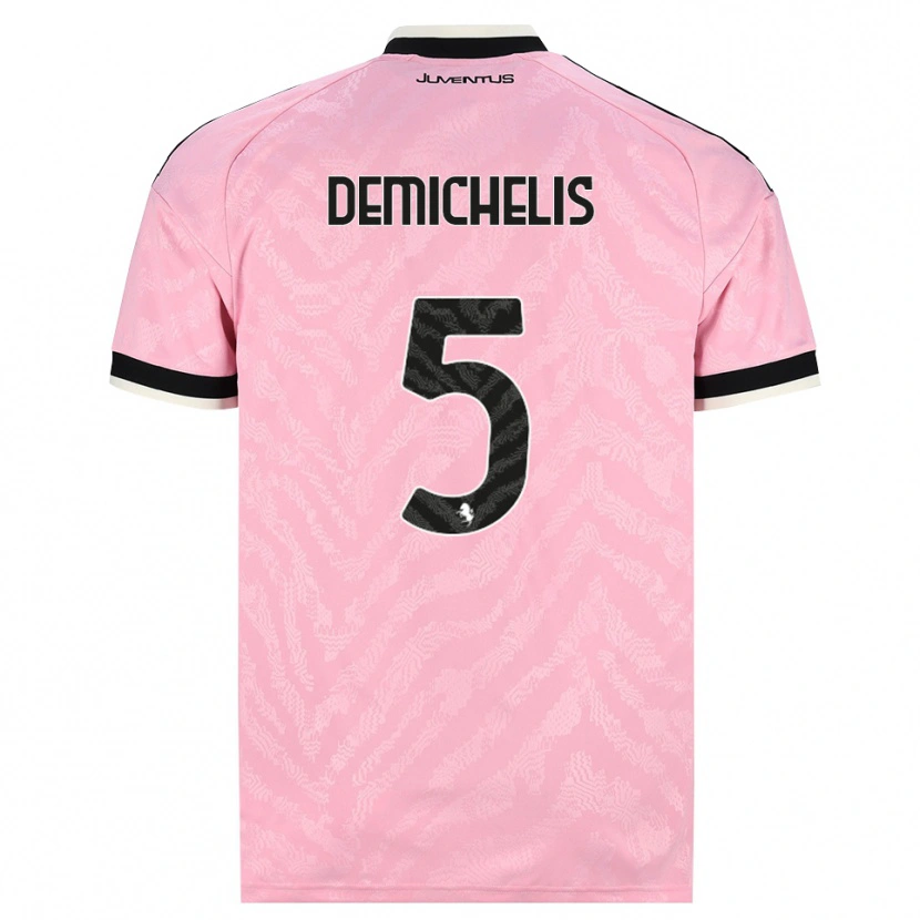 Danxen Pánské Emanuele Demichelis #5 Růžová Černá Daleko Hráčské Dresy 2026/27 Dres