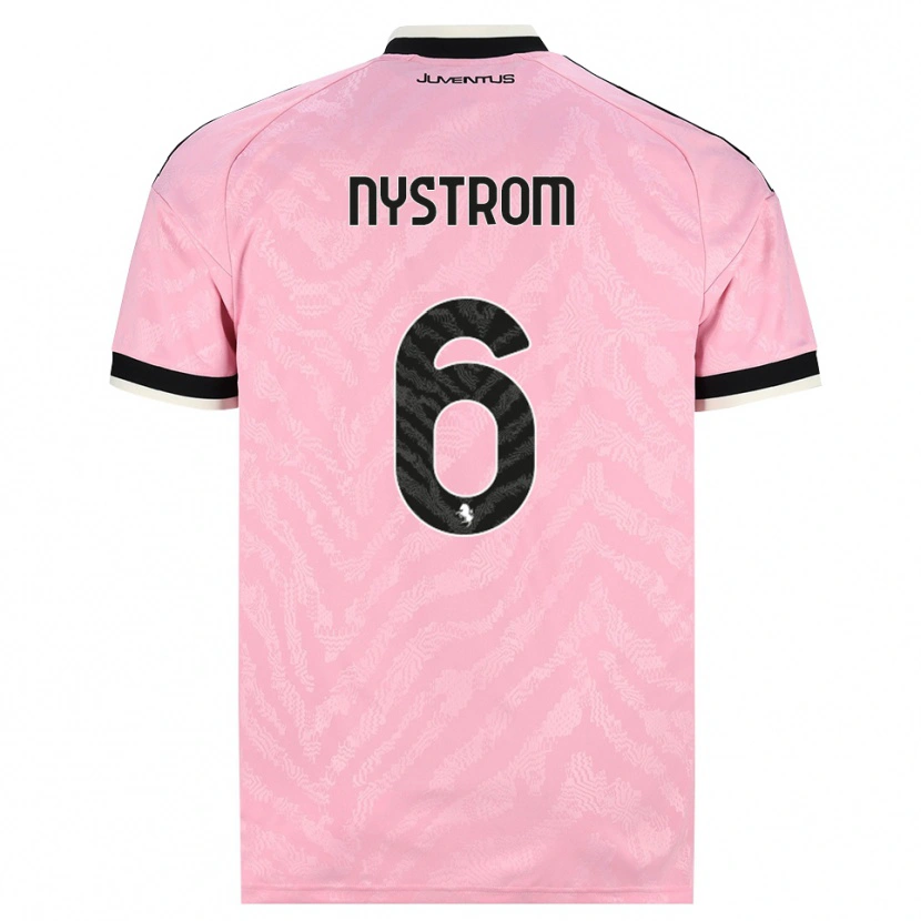 Danxen Pánské Paulina Nyström #6 Růžová Černá Daleko Hráčské Dresy 2026/27 Dres