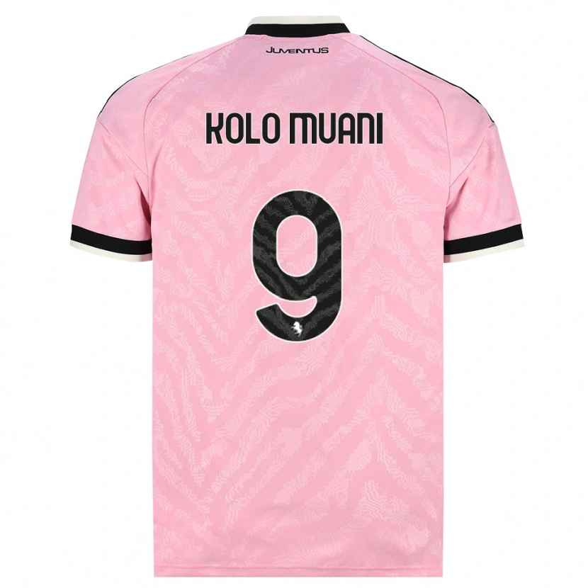 Danxen Pánské Randal Kolo Muani #9 Růžová Černá Daleko Hráčské Dresy 2026/27 Dres