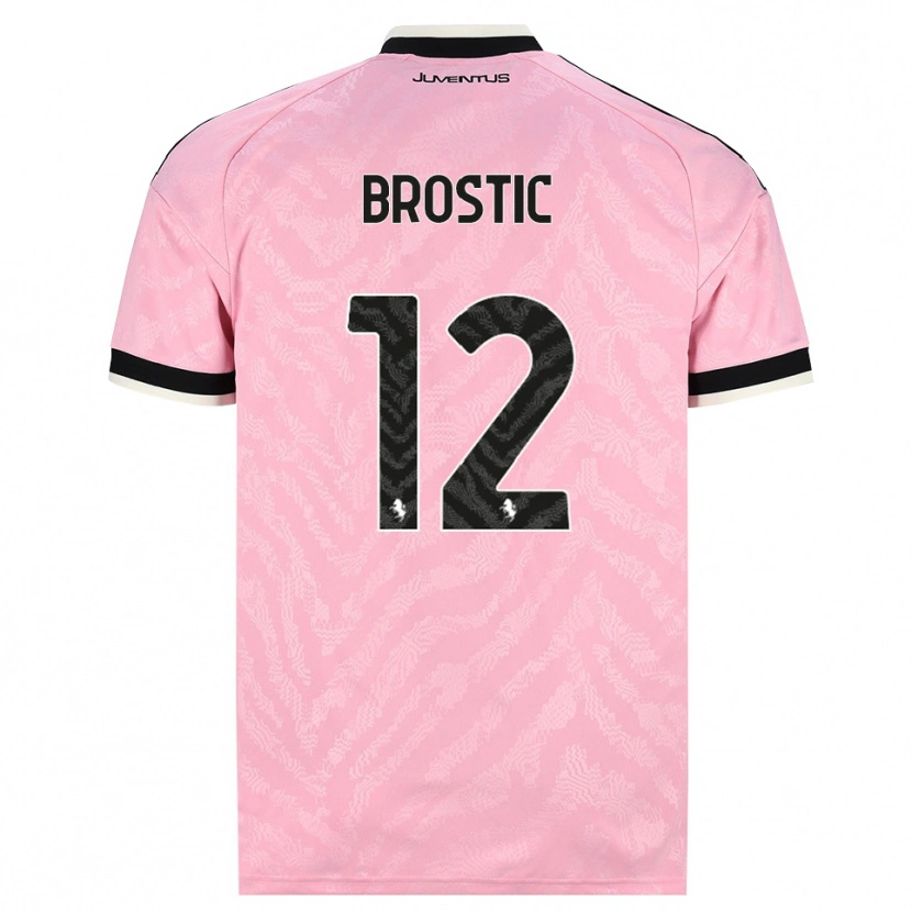 Danxen Pánské Gabriel Broștic #12 Růžová Černá Daleko Hráčské Dresy 2026/27 Dres