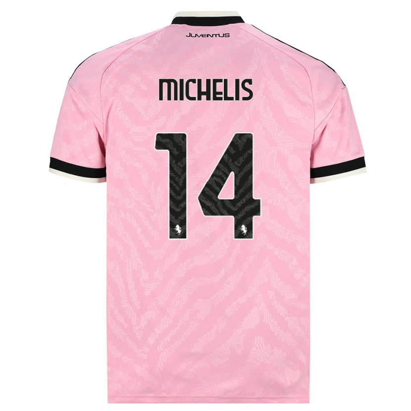 Danxen Pánské Mattia Michelis #14 Růžová Černá Daleko Hráčské Dresy 2026/27 Dres