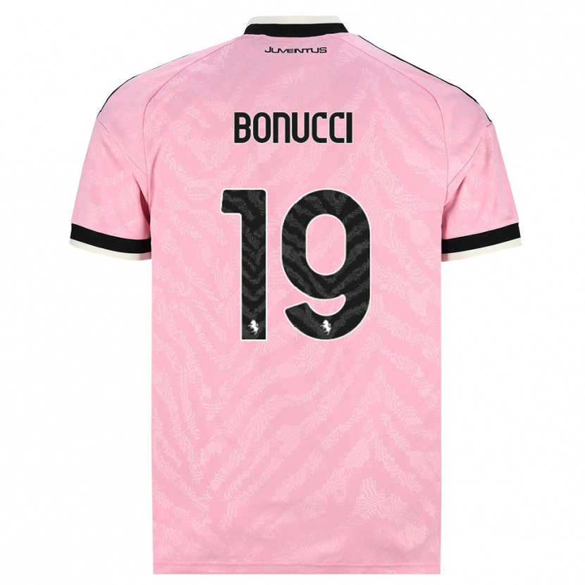 Danxen Pánské Leonardo Bonucci #19 Růžová Černá Daleko Hráčské Dresy 2026/27 Dres
