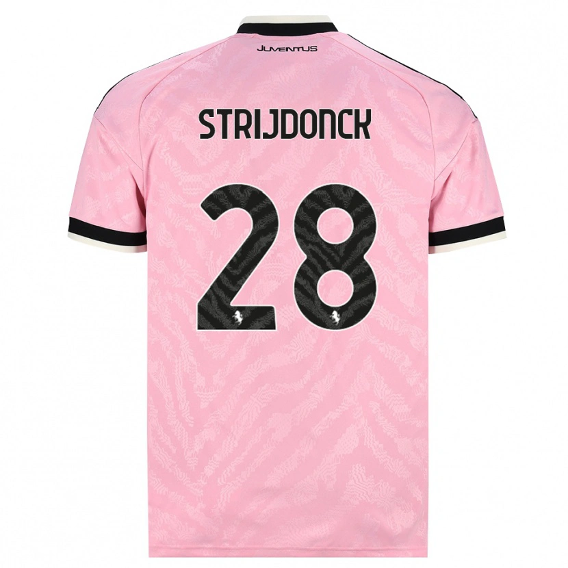 Danxen Pánské Bayron Strijdonck #28 Růžová Černá Daleko Hráčské Dresy 2026/27 Dres