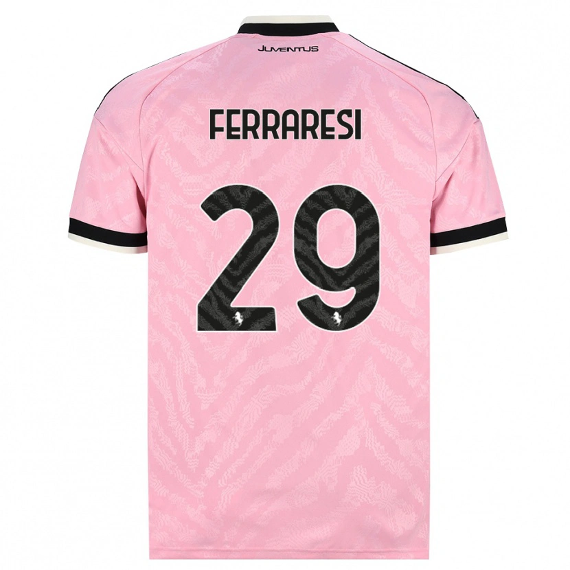 Danxen Pánské Eleonora Ferraresi #29 Růžová Černá Daleko Hráčské Dresy 2026/27 Dres