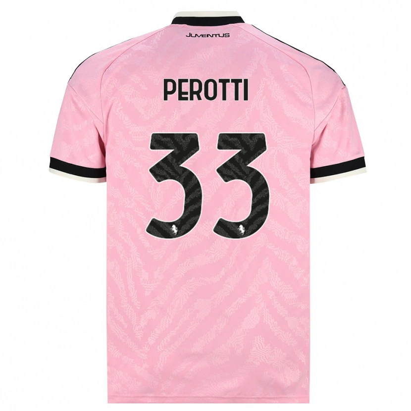 Danxen Pánské Clemente Perotti #33 Růžová Černá Daleko Hráčské Dresy 2026/27 Dres