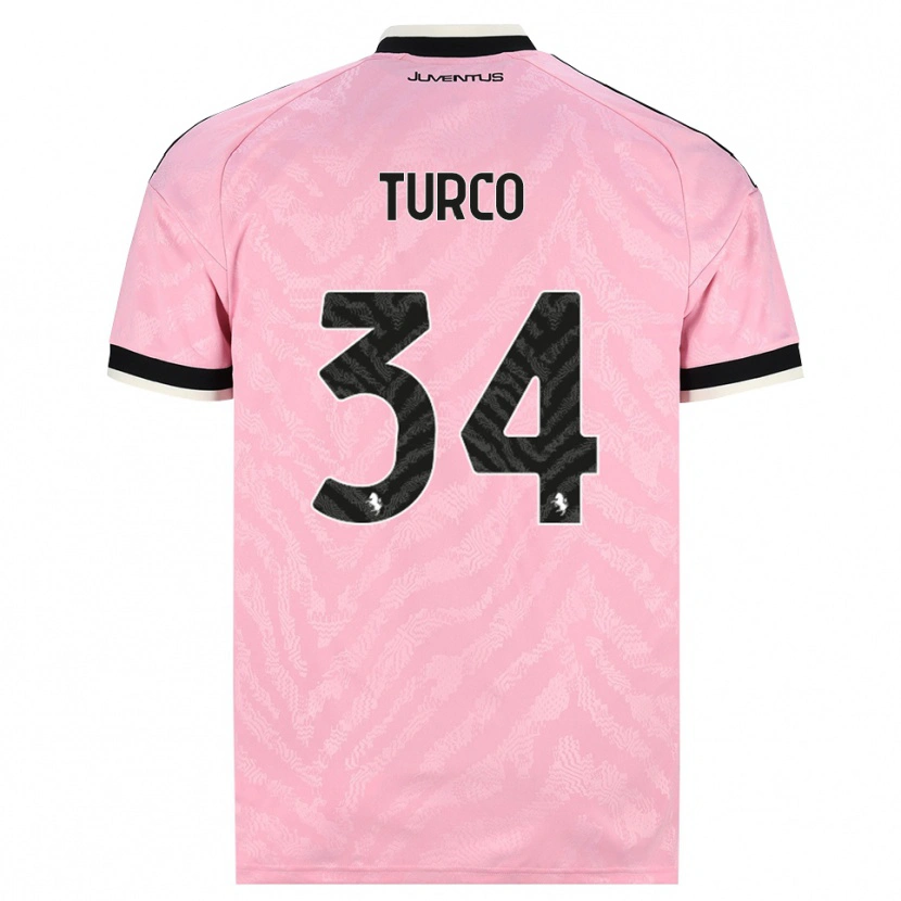 Danxen Pánské Stefano Turco #34 Růžová Černá Daleko Hráčské Dresy 2026/27 Dres
